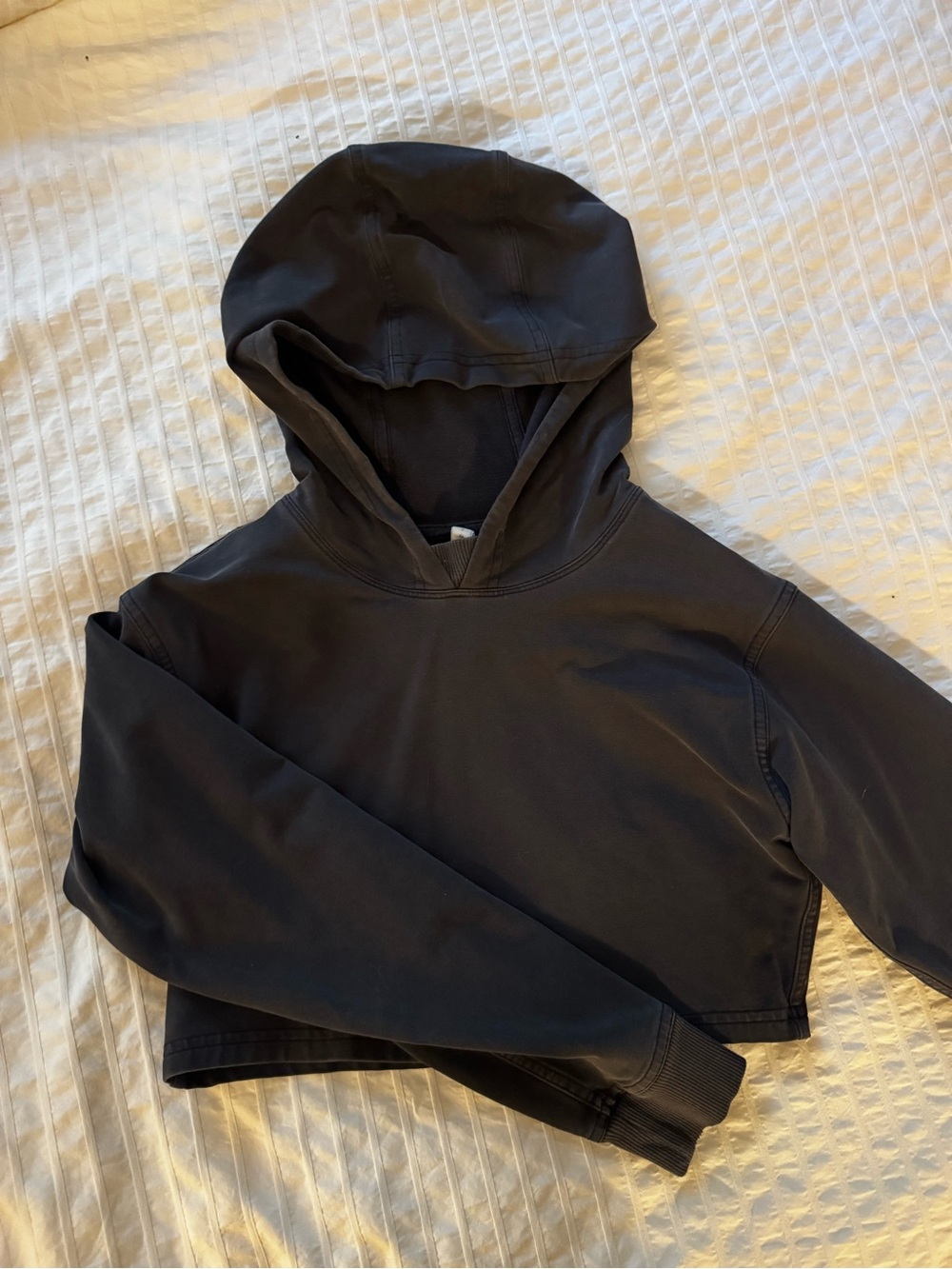 Lululemon Black Cropped Hoodie